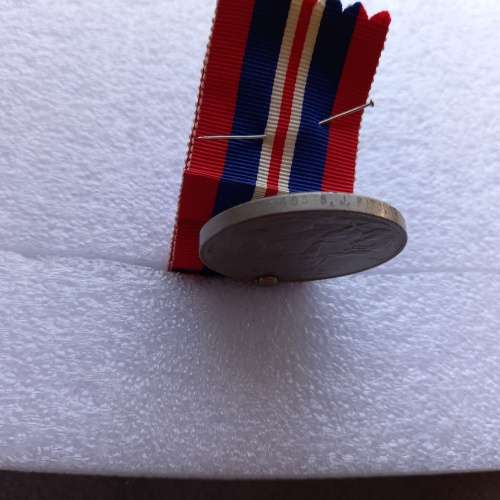 2 X WW2 MEDALS: KING GEORGE 6TH 1939-1945, THE AFRICA SERVICE MEDAL AWARDED TO S.J. PITOUT. 1408