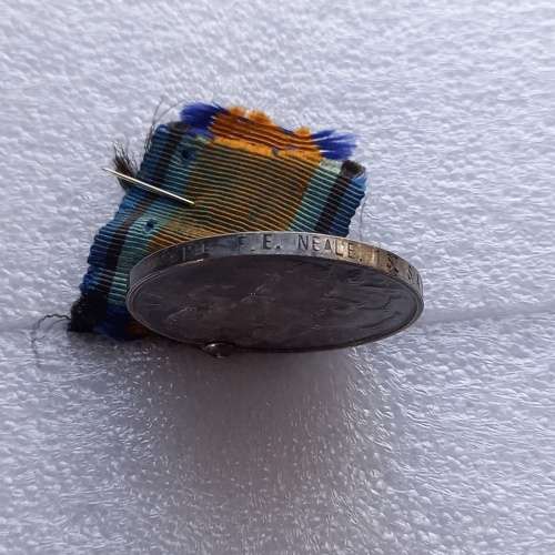 1 X WW1 GEORGE 5TH 1914-1918 MEDAL WITH RIBBON.