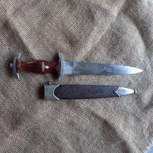 ORIGINAL GERMAN S.A. DAGGER. MAKER CRUD JACOBS. GRAFRATH. SOLINGEN. 1933