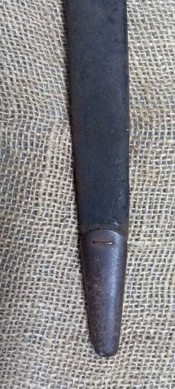 ORIGINAL BOER WAR BAYONET 1888 BRITISH COLONIAL MK11. MATCHING BLADE AND SCABBARD SERIAL NO. 352
