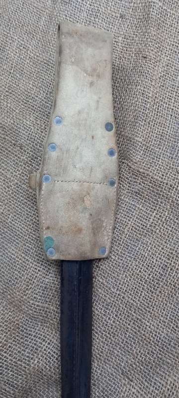 ORIGINAL BOER WAR BAYONET 1888 BRITISH COLONIAL MK11. MATCHING BLADE AND SCABBARD SERIAL NO. 352