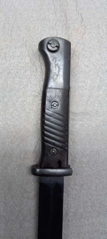 ORIGINAL WW2 GERMAN MAUSER BAYONET. BERG and CO. 1937. VERY GOOD CONDITION