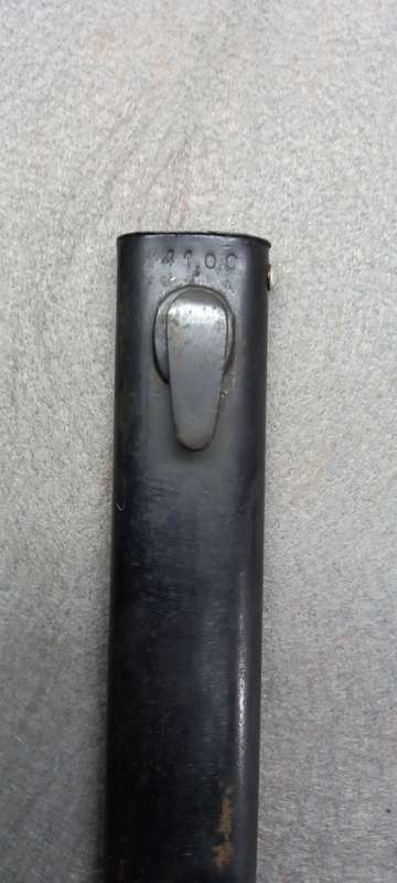 ORIGINAL WW2 GERMAN MAUSER BAYONET. BERG and CO. 1937. VERY GOOD CONDITION