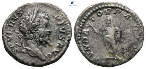 Ancient Silver Roman coin |  Septimius Severus denarius (Holiday Sale)