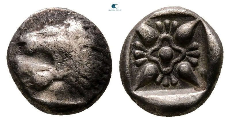 Ancient Greek Silver coin | Ionia, Miletos | Lion Head | 525-475 BC