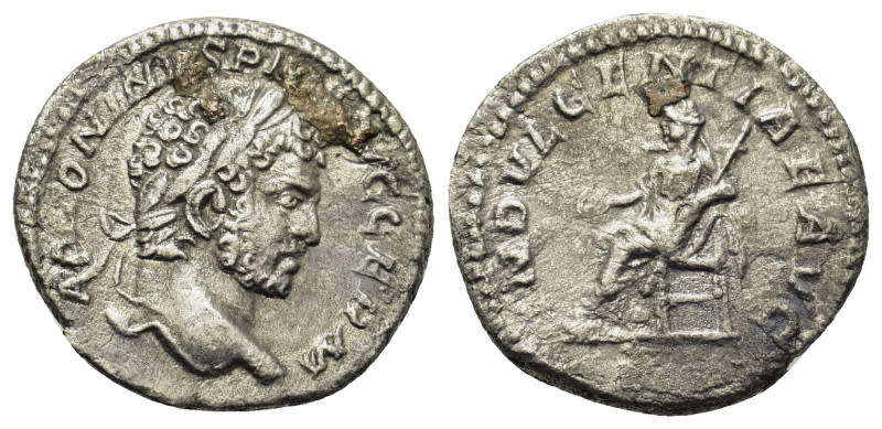 Ancient silver Roman coin | Emperor Caracalla, Rome issue