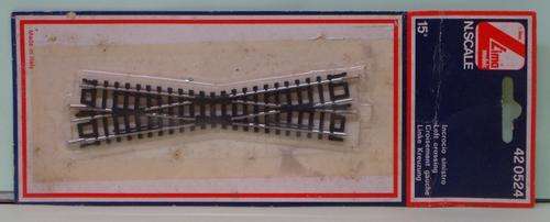 Lima Model - N SCALE 15 Degree Left Crossing Track (New)