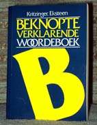 Benopte Verklarende Woordeboek - M.S.B. Kritzinger en L.C. Eksteen