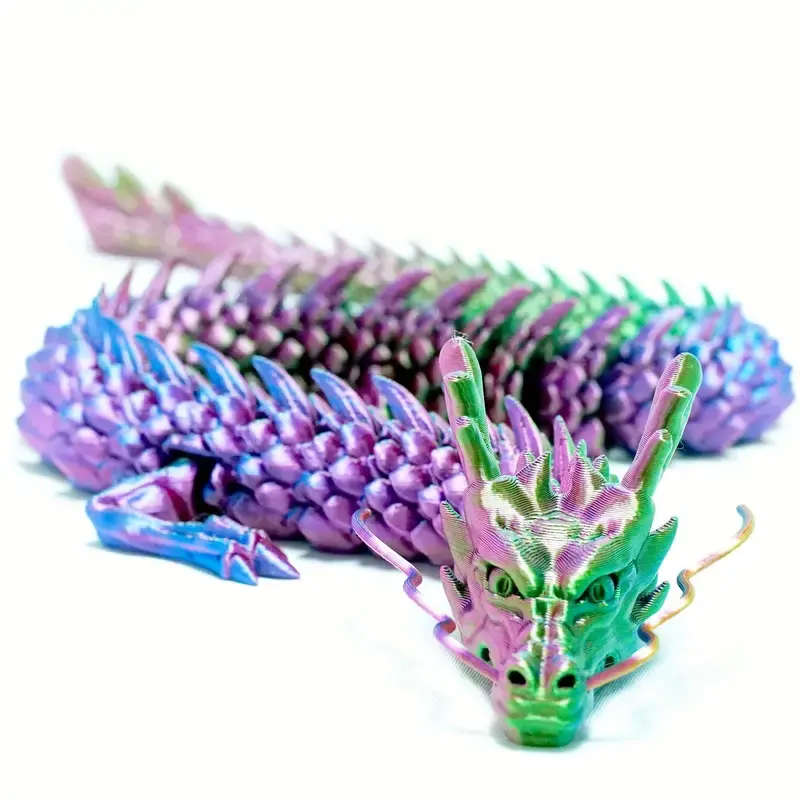 3D Printed One-piece Chinese Dragon