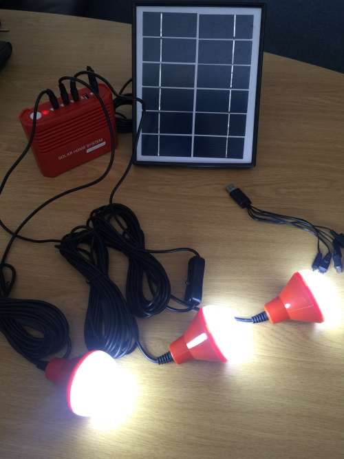 Solar light kit - "all you need for portable lighting"