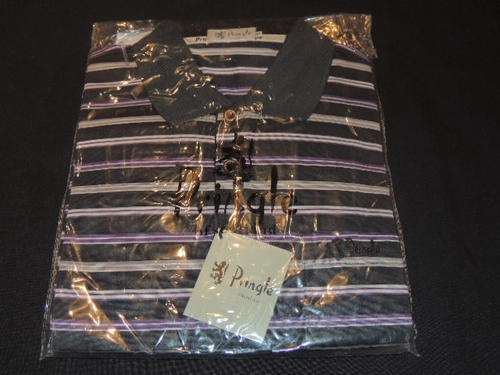 PRINGLE Long Sleeve Mens Golfer - Large