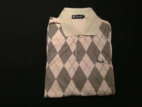 PRINGLE Long Sleeve Mens Golfer - Large