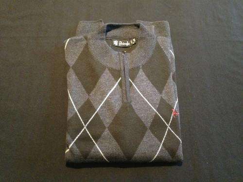 PRINGLE Zip Thru Golfers Jersey - Large