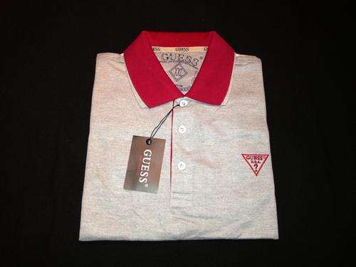 GUESS Double Collar Mens Golfer - Large