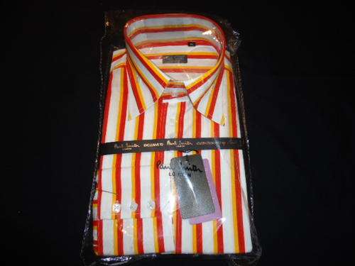 PAUL SMITH High Collar Shirt - Large Slim Fit