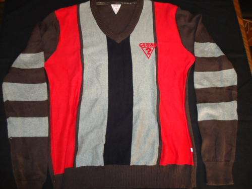 Funky GUESS Jersey - Large Slim Fit