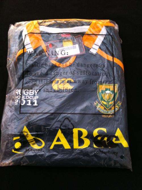 CANTERBURY South Africa 2011 Rugby World Cup Jersey - Long Sleeve - Small