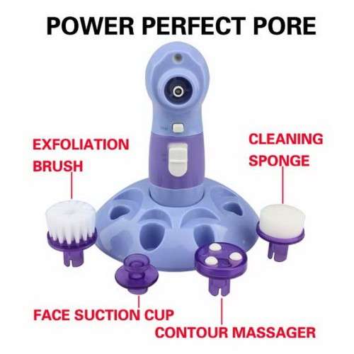 4in1 Cleaner, Face Care, Brush, Pore Blackhead Remover, Machine Rotary Scrubber Massager