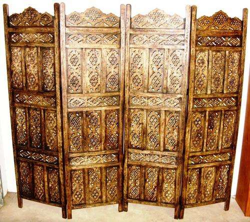 ABSOLUTELY EXQUISITE! Handcrafted Wooden Screen/Room Divider! ONE of a KIND! See Description!