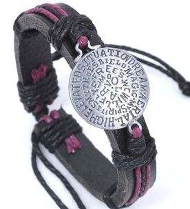 IMPORTED STOCK! Trendy Unisex ***WORDS*** Leather Bracelet!