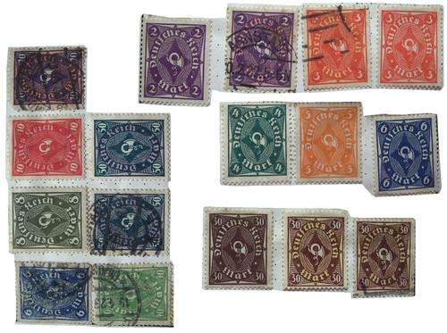 17 x German stamps - assorted (as shown)