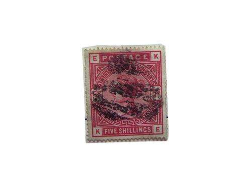 1 x Great Britain large cerise five shilling stamp (as shown)