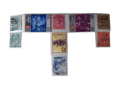 9 x stamps from Malta (as shown)