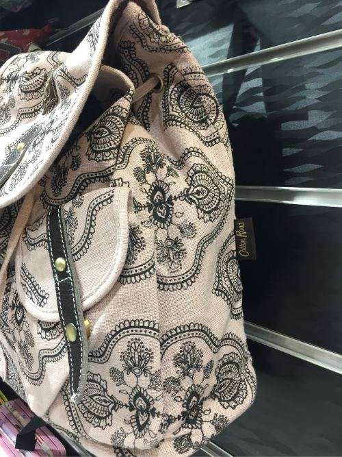 Cotton Road canvas backpack    pink  size: 30×34×16cm