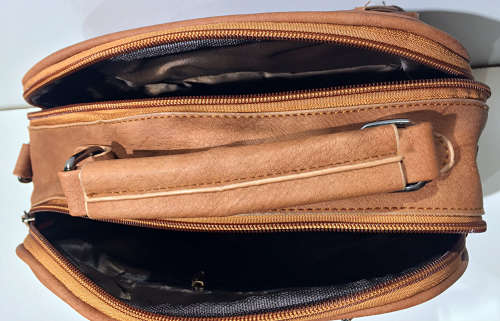 lady's handbag/shoulder bag/cross body bag   size:27×10×20cm brown