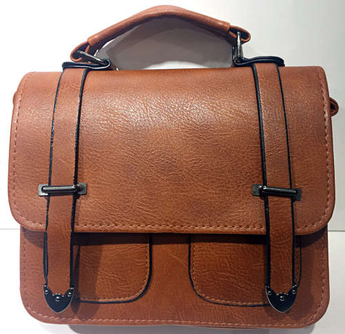 Lady's vintage handbag/shoulder bag/cross body   brown     size: 23×7×17cm
