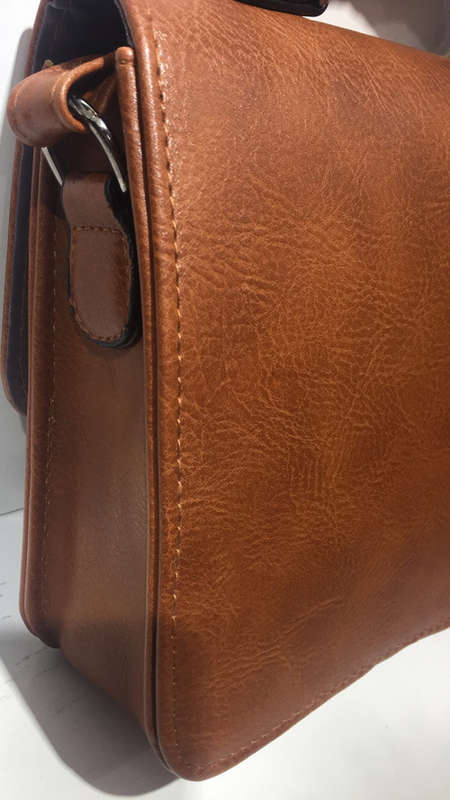 Lady's vintage handbag/shoulder bag/cross body   brown     size: 23×7×17cm