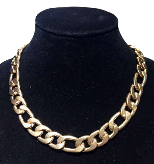 Men's cuban chain stainless steel gold width 1cm length 50cm