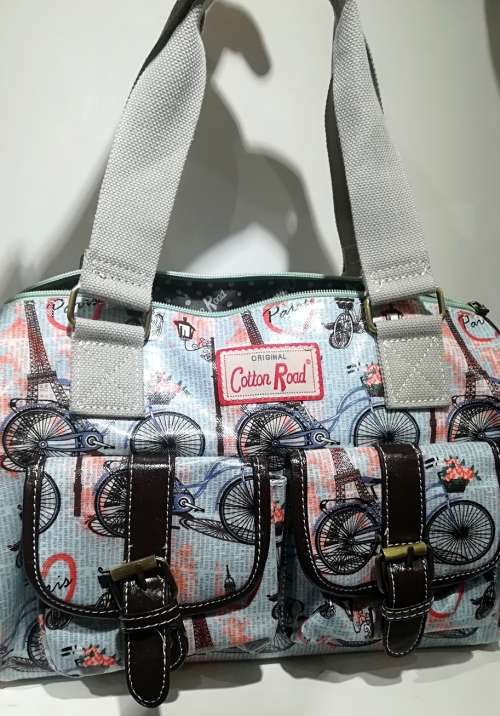 Cotton Road hand bag with bike  sling included     size: 36x14x22cm