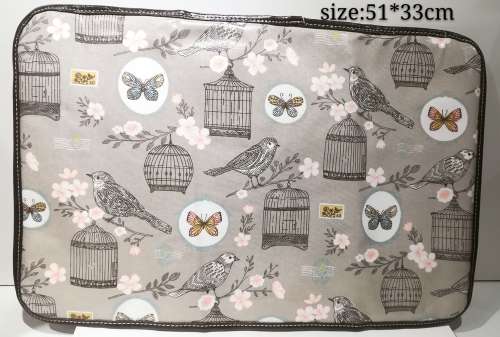 Cotton road nappie bag with a nappie changing mat, oil skin( water proof)size: 41*19*29cm