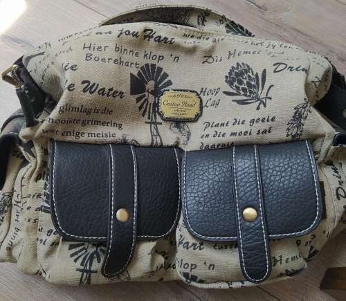 Cotton Road sling bag, CLOSING DOWN SALE canvasandlether, size: 28x26x13cm