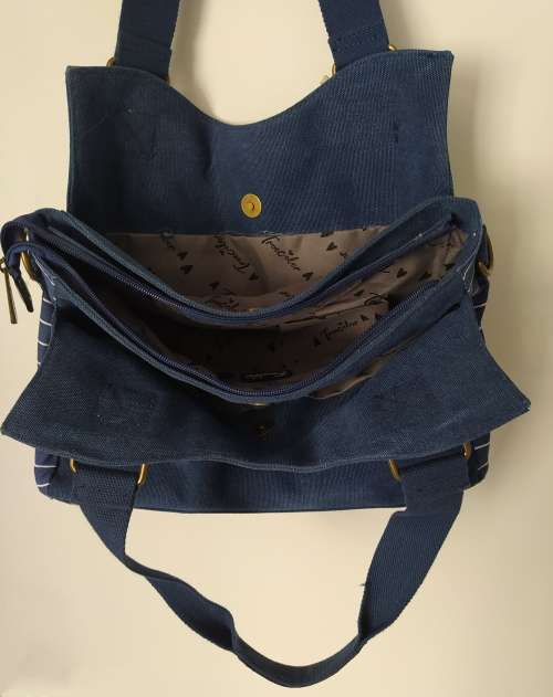 Cotton Road bag, CLOSING DOWN SALE shoulder/sling bag with windmillandheart pattern, size:36x27x12cm