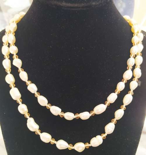 Fresh water pearl necklace, CLOSING DOWN SALE, length:60cm, weight:95g