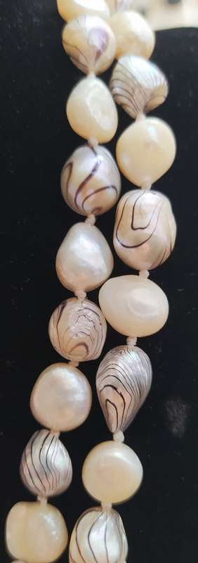 Fresh water pearl necklace, CLOSING DOWN SALE, length:60cm, weight:95g