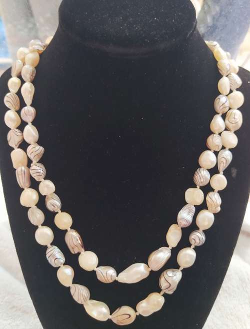Fresh water pearl necklace, CLOSING DOWN SALE, length:60cm, weight:95g