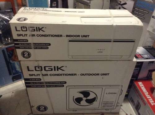 LOGIC SPLIT AIR CONDITIONER INDOOR AND OUTDOOR UNITS 9000 BTU