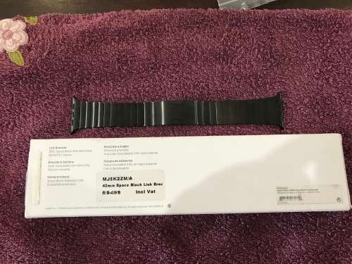 Original Apple Space Gray Steel Link + Silver Steel Link Bracelet 316L