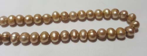 Champagne coloured freshwater pearls