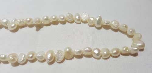 White freshwater pearls
