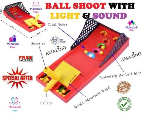 ***LAST 1 IN STOCK***AMAZING TABLE TOP BALL SHOOT WITH LIGHT & SOUND***FREE BATTERIES INCLUDED***