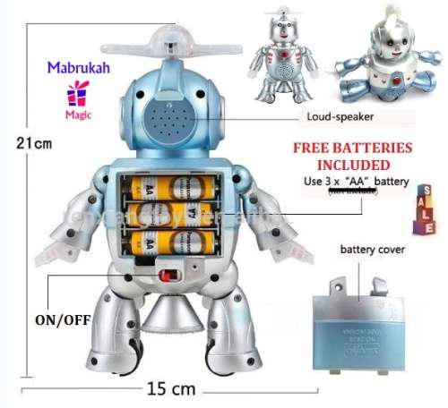 ***360 ROTATING DANCING ROBOT WITH FLASHING LIGHTS & MUSIC***INCL FREE BATTERIES***LAST 1 IN STOCK**
