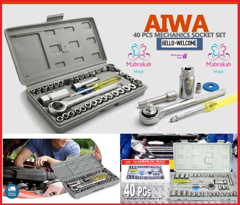 ***AIWA BEST QUALITY 40PCS COMBINATION SOCKET WRENCH SET***BID PER ITEM***