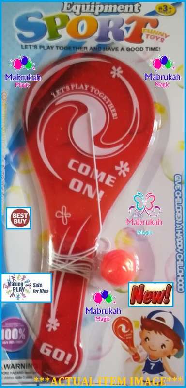 *PLEASE READ FULLY**FUN FOR KIDS***PADDLE/BIFF BAT WITH ATTACHED BALL***MAKING PLAY FUN***