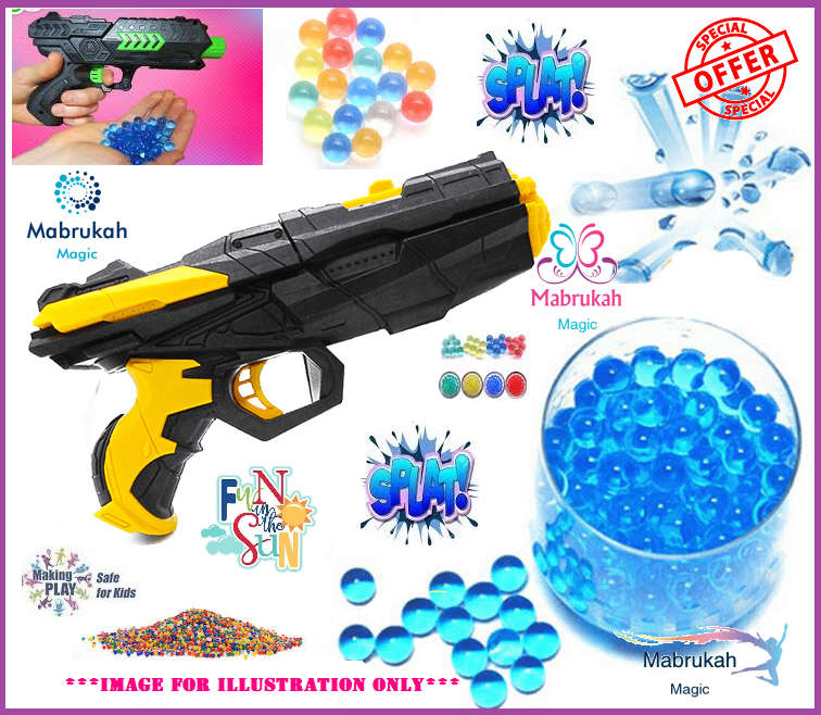 *NEW STOCK***SAFE TOY GUN WITH SOFT WATER PELLETS***REFILL PELLETS IN STOCK***SIZZLING DEAL!!!