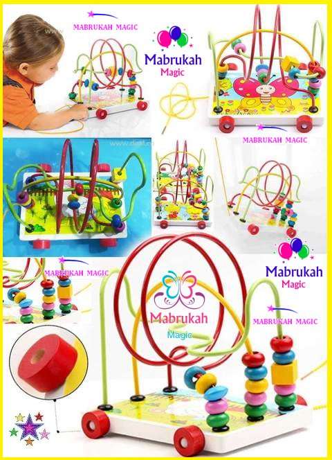 ***NEW YEAR OFFER***AMAZING WOODEN ANIMAL TRAILER BEAD TOY***SIZZLING DEAL!!!BUY PER ITEM!!!
