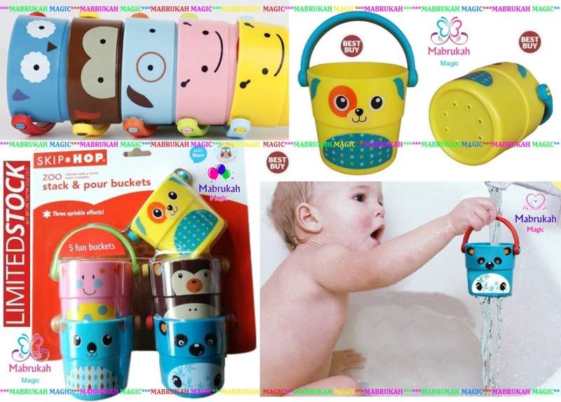 ***FLASH SALE ONLY***FUN ZOO STACK N POUR BUCKETS***SIZZLING DEAL!!!BID PER ITEM!!!
